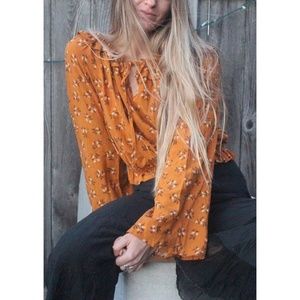 LACERF Ruffled Top - Bohemian Style